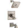 Delta Dryden Temp/Volume Stainless Steel Finish Tub & Shower Faucet Trim 550106