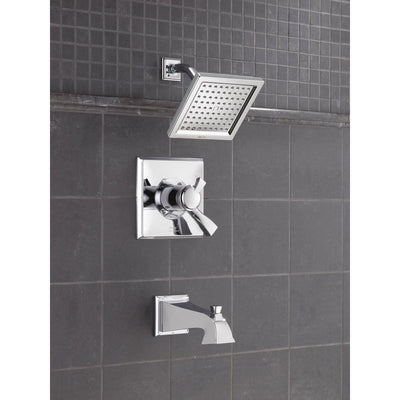 Delta Dryden Temp/Volume Dual Control Chrome Tub and Shower Faucet w/Valve D370V