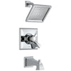 Delta Dryden Collection Chrome Monitor 17 1.75 GPM Water Efficient Dual Control Tub and Shower Combination Includes Rough Valve without Stops D2305V