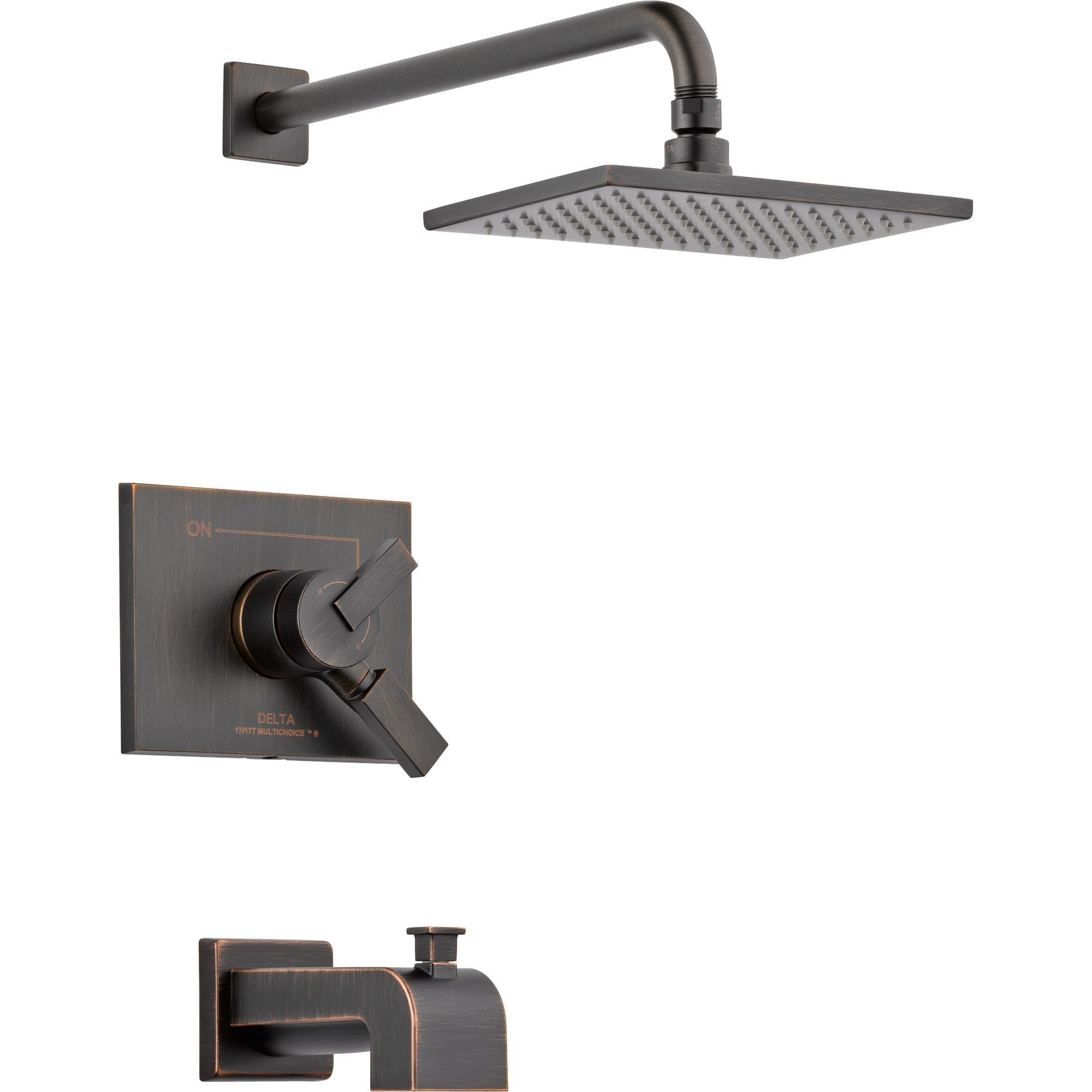 Delta Vero Venetian Bronze Two Control Tub and Shower Faucet with Valve D382V