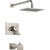 Delta Vero Stainless Steel Finish Two Control Tub and Shower with Valve D384V