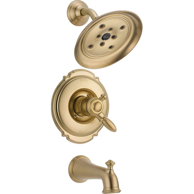 Delta Victorian Champagne Bronze Pressure Balanced Tub and Shower w/Valve D455V