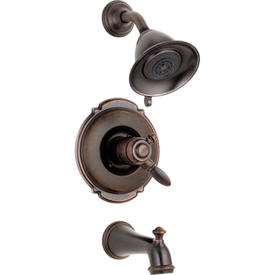 Delta Victorian Venetian Bronze Pressure Balanced Tub and Shower w/ Valve D391V