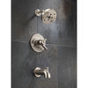 Delta Trinsic Stainless Steel Finish Modern Tub & Shower Combo with Valve D463V