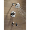 Delta Trinsic Chrome Dual Control Modern Tub and Shower Faucet with Valve D460V