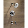 Delta Trinsic Chrome Dual Control Modern Tub and Shower Faucet with Valve D393V