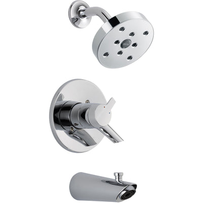 Delta Compel Chrome Dual Control Modern Tub and Shower Faucet with Valve D464V