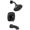 Delta Stryke Matte Black Finish 17 Series Tub and Shower Combo Faucet Trim Kit (Requires Valve) DT17476BL