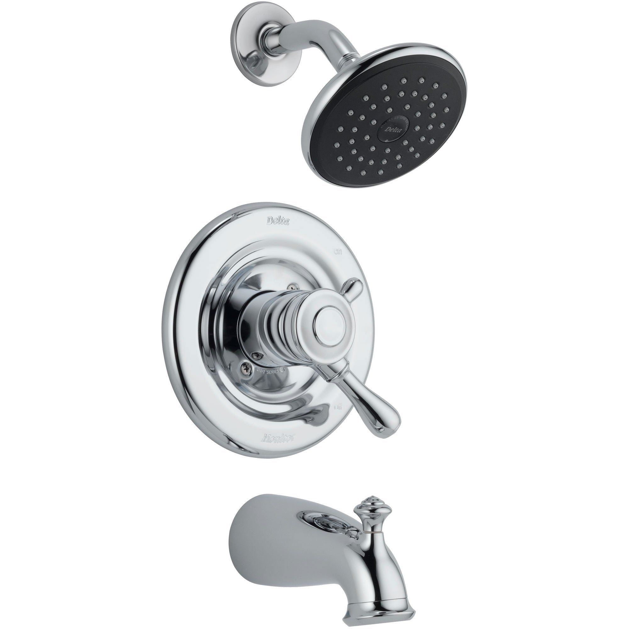 Delta Leland Chrome Dual Control Temp/Volume Tub and Shower Faucet w/Valve D466V