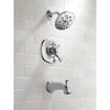 Delta Addison Chrome Dual Control Tub and Shower Combo Faucet with Valve D407V