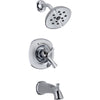 Delta Addison Chrome Dual Control Tub and Shower Combo Faucet with Valve D407V