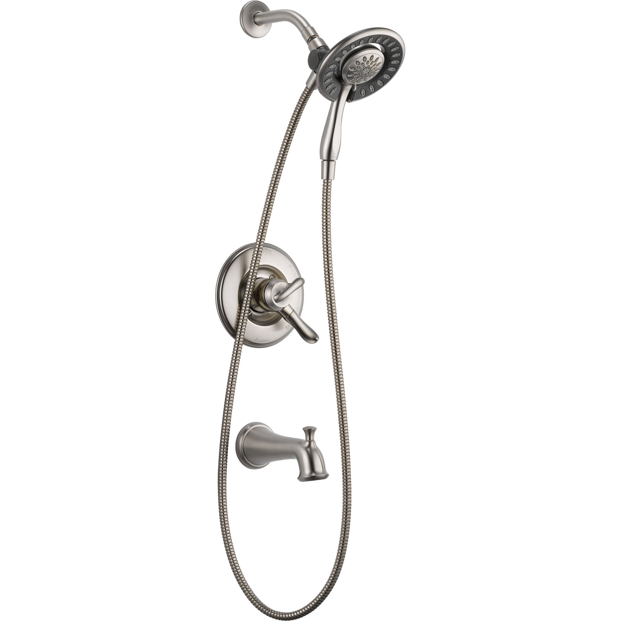 Delta Linden Tub and Shower Stainless Finish Handheld & Shower Head Trim 555620