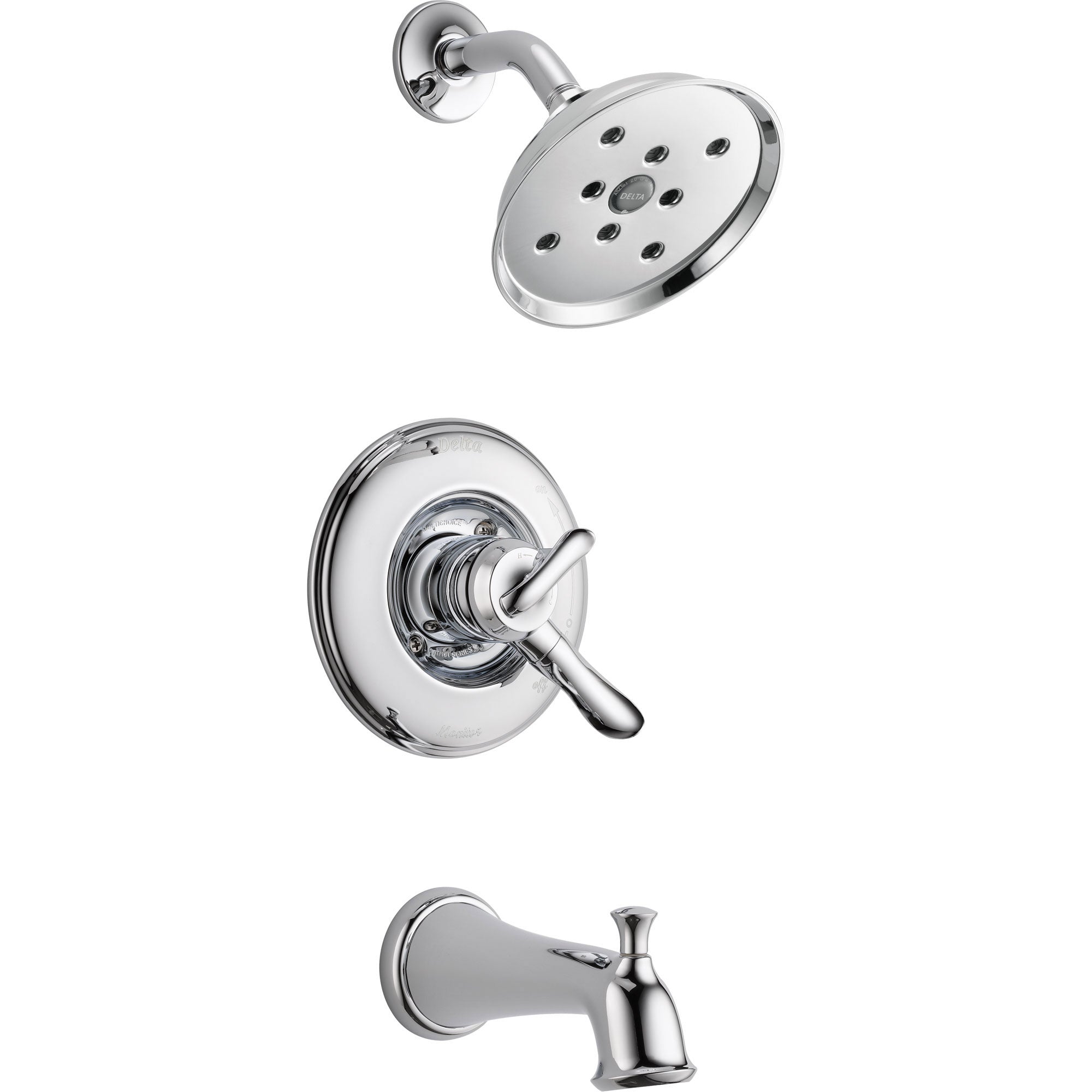 Delta Linden Chrome Dual Control Temp/Volume Tub and Shower Faucet Trim 555910