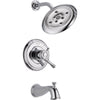 Delta Cassidy Chrome Dual Control Temp/Volume Tub and Shower Faucet Trim 584214