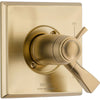 Delta Dryden Champagne Bronze Thermostatic Shower Dual Control with Valve D1016V