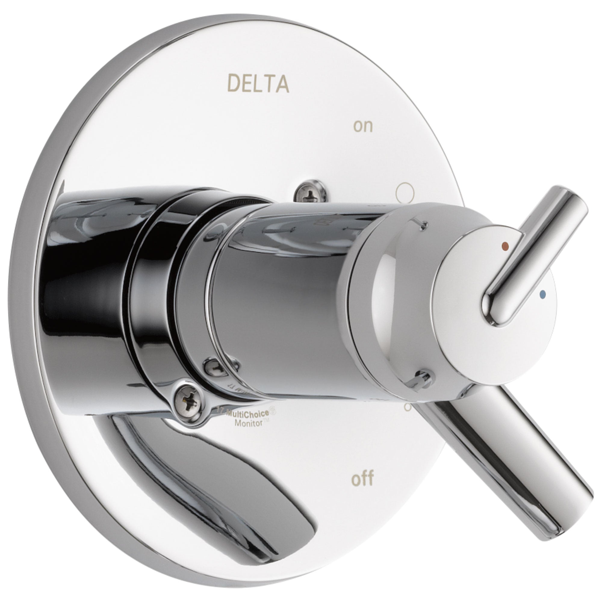 Delta Trinsic Collection Chrome TempAssure 17T Thermostatic Dual Temperature and Pressure Control Handle Valve Only Trim (Requires Valve) DT17T059