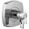 Delta Stryke Chrome Finish Thermostatic Shower Faucet Control Includes 17T Cartridge, Handles, and Valve without Stops D3315V