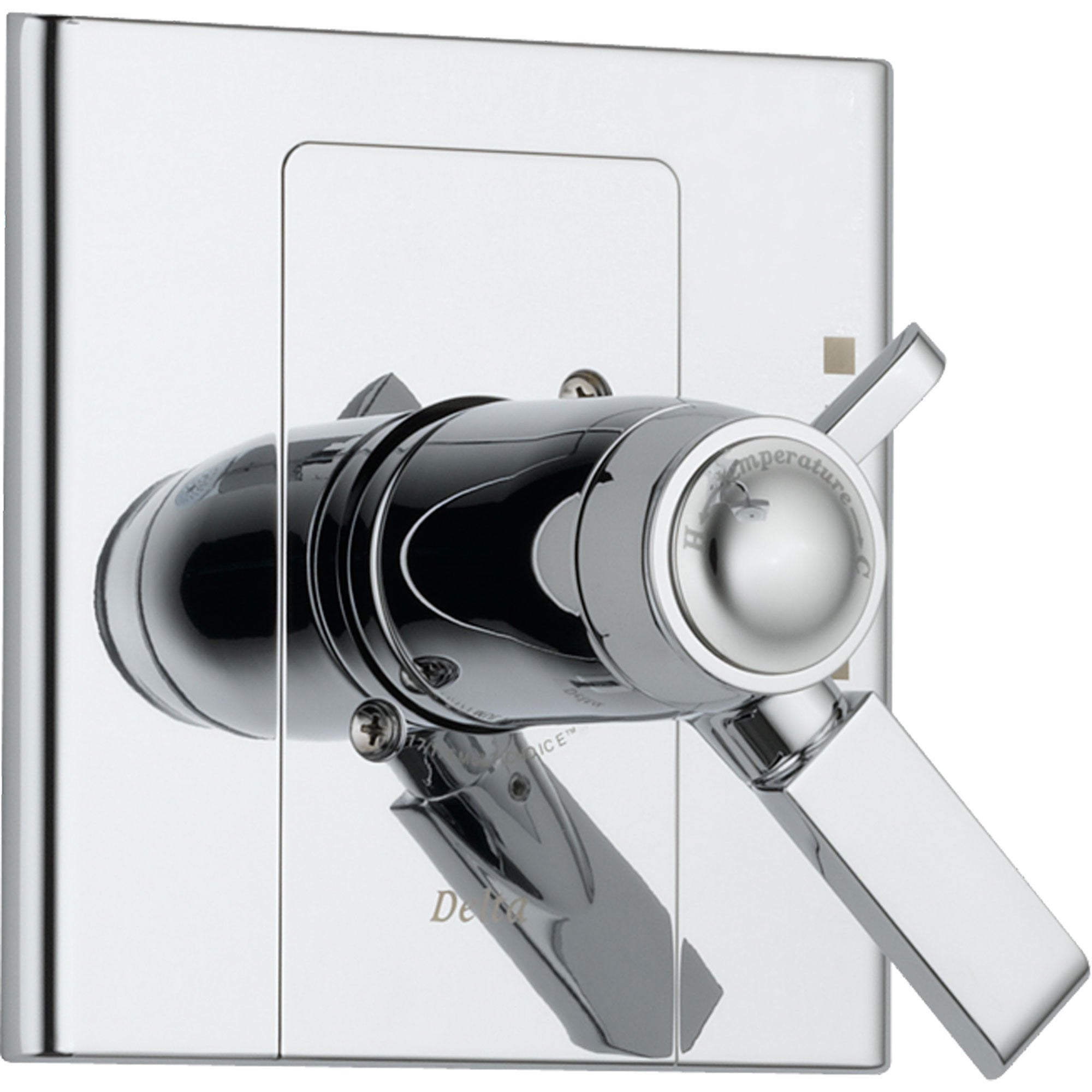 Delta Arzo Modern Chrome Thermostatic Shower Valve Dual Control Trim 550124