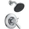 Delta Lahara Dual Control Chrome Thermostatic Shower Only Faucet Trim Kit 338309