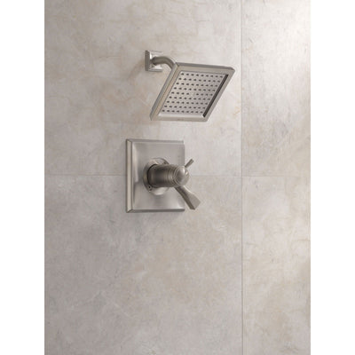 Delta Dryden Stainless Steel Finish Modern Thermostatic Shower with Valve D805V