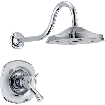 Delta Addison Collection Chrome TempAssure 17T Series Watersense Thermostatic Dual Control Shower only Faucet Trim Kit (Requires Valve) DT17T292