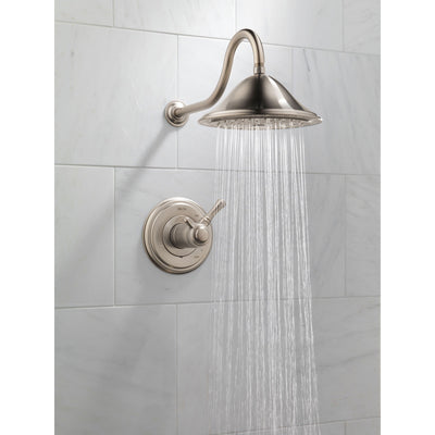 Delta Cassidy Stainless Steel Finish Thermostatic Large Shower Only Trim 584224