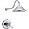 Delta Cassidy Chrome Thermostatic Dual Control Large Shower Faucet Trim 584219