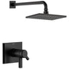 Delta Pivotal Matte Black Finish TempAssure 17T Series Shower only Faucet Trim Kit (Requires Valve) DT17T299BL