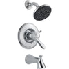 Delta Lahara Thermostatic Dual Control Chrome Tub and Shower Faucet Trim 338333