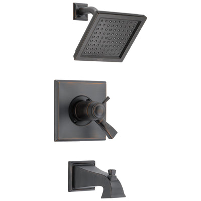 Delta Dryden Venetian Bronze Finish TempAssure 17T Series Water Efficient Tub & Shower Faucet Combination Trim Kit (Requires Valve) DT17T451RBWE