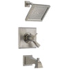 Delta Dryden Stainless Steel Finish TempAssure 17T Series Water Efficient Tub & Shower Faucet Combination Trim Kit (Requires Valve) DT17T451SSWE