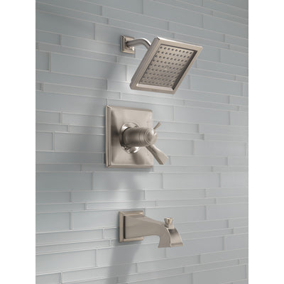 Delta Dryden Stainless Steel Finish TempAssure 17T Series Water Efficient Tub & Shower Faucet Combination Trim Kit (Requires Valve) DT17T451SSWE