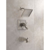 Delta Dryden Thermostatic Stainless Steel Finish Tub and Shower Trim 457101