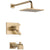 Delta Vero Champagne Bronze Finish TempAssure 17T Series Water Efficient Tub & Shower Faucet Combination Trim Kit (Requires Valve) DT17T453CZWE