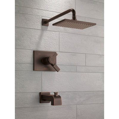 Delta Vero Thermostatic Dual Control Venetian Bronze Tub & Shower w/ Valve D502V