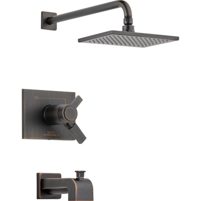 Delta Vero Thermostatic Dual Control Venetian Bronze Tub & Shower w/ Valve D531V