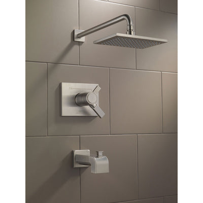 Delta Vero Thermostatic Dual Control Stainless Steel Tub & Shower w/ Valve D503V