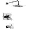 Delta Vero Chrome Finish TempAssure 17T Series Water Efficient Tub & Shower Faucet Combination Trim Kit (Requires Valve) DT17T453WE