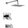 Delta Vero Thermostatic Dual Control Chrome Tub and Shower Faucet w/ Valve D500V