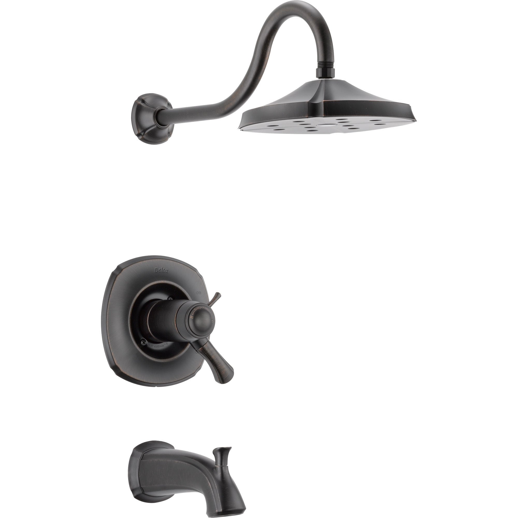 Delta Addison 1-Handle Venetian Bronze Thermostatic Tub/Shower with Valve D544V