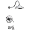 Delta Cassidy Chrome Finish TempAssure 17T Series Water Efficient H2OKinetic Tub & Shower Combo Trim Kit (Requires Valve) DT17T497WE