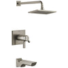 Delta Pivotal Stainless Steel Finish TempAssure 17T Series Tub & Shower Combination Faucet Trim Kit (Requires Valve) DT17T499SS