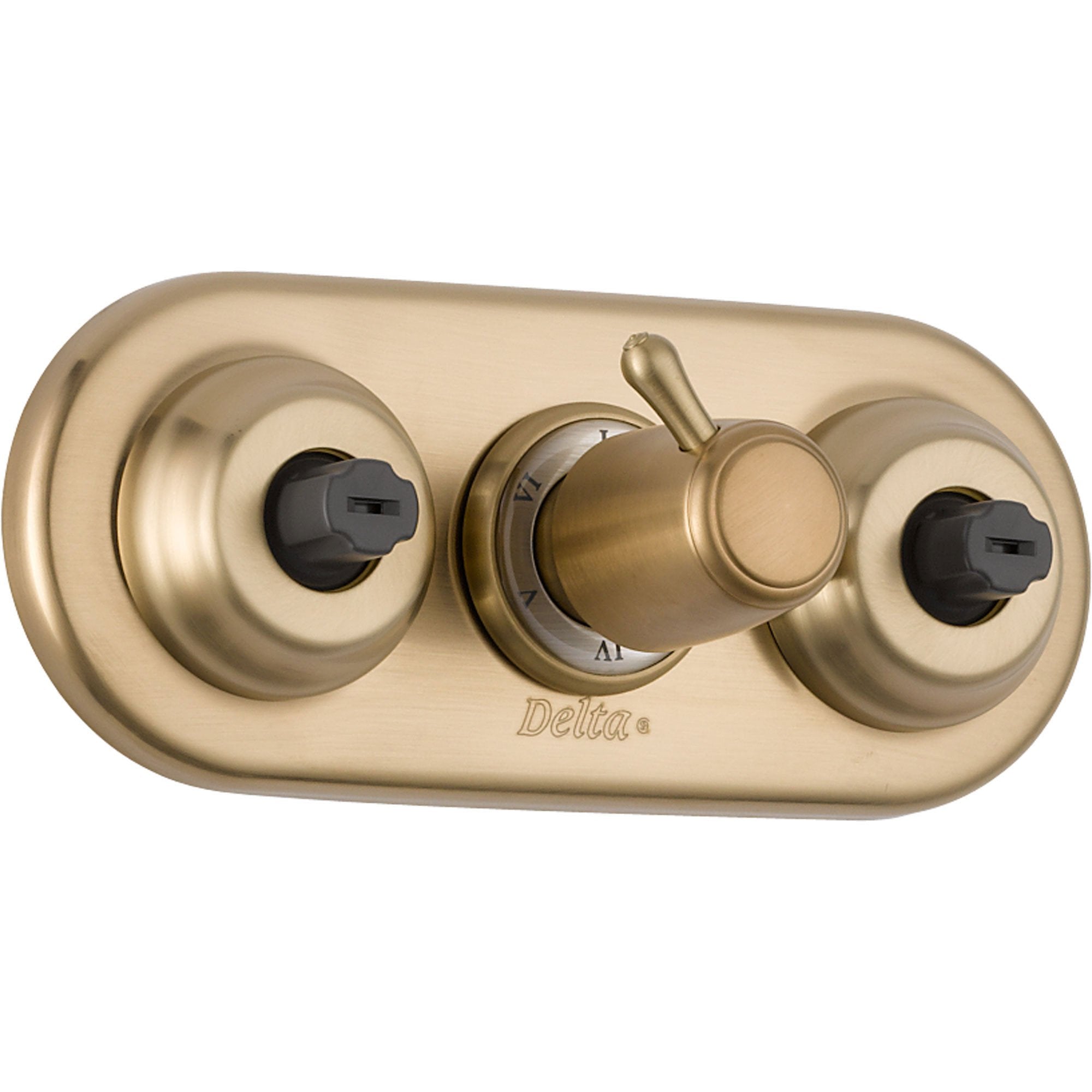 Delta XO H2Okinetic Champagne Bronze Shower Diverter Trim w/Body Sprays 525051