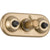 Delta XO Champagne Bronze Shower Diverter with Body Sprays, Includes Valve D935V