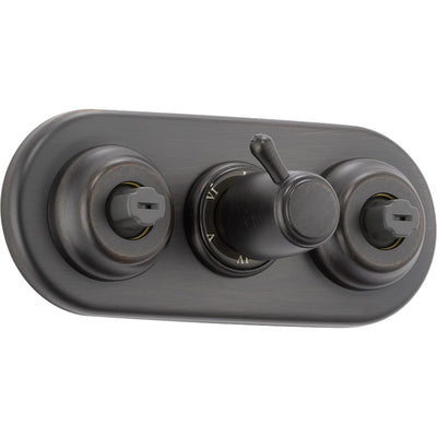 Delta XO Venetian Bronze Shower Diverter with Body Sprays, Includes Valve D936V