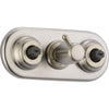 Delta XO Stainless Steel Shower Diverter with Body Sprays, Includes Valve D937V