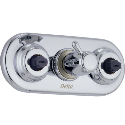 Delta XO Chrome Shower Diverter Handle with Body Sprays, Includes Valve D938V