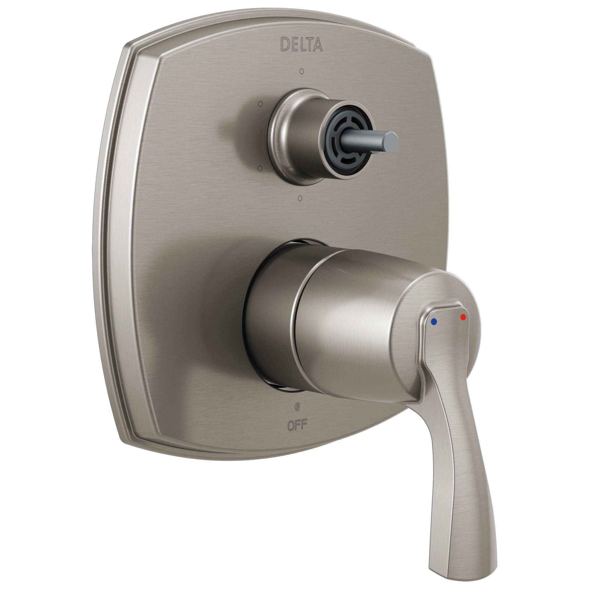 Delta Stryke Stainless Steel Finish 14 Series Integrated Six Function Diverter Shower Control Trim Kit Less Diverter Handle (Requires Valve) DT24976SSLHP