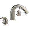 Delta Classic Stainless Steel Finish Roman Tub Filler Faucet Trim Kit 586332