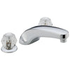 Delta Chrome Finish Deck Mounted Widespread Roman Tub Filler Faucet Trim Kit (Valve Sold Separately) DT2710